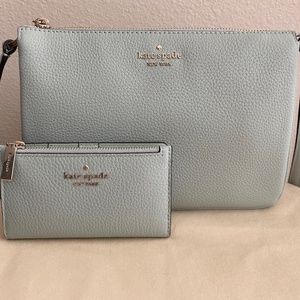 Kate Spade Leila Triple Gusset Crossbody and wallet